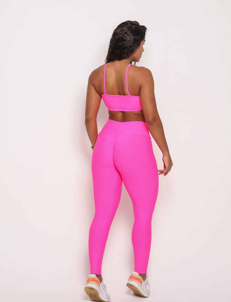 Allison Barbie Pink Scrunch Leggings