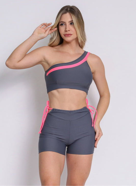 Fluffy Grey and Pink Set