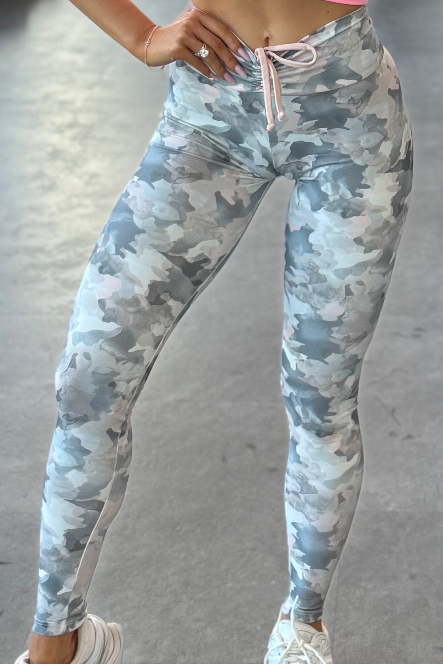Grey Camouflage Leggings