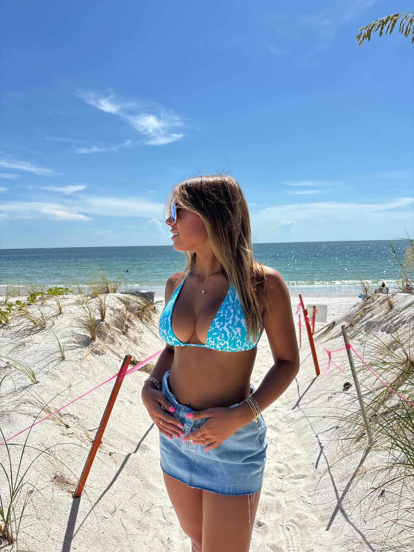 Blue Splash Bikini Set