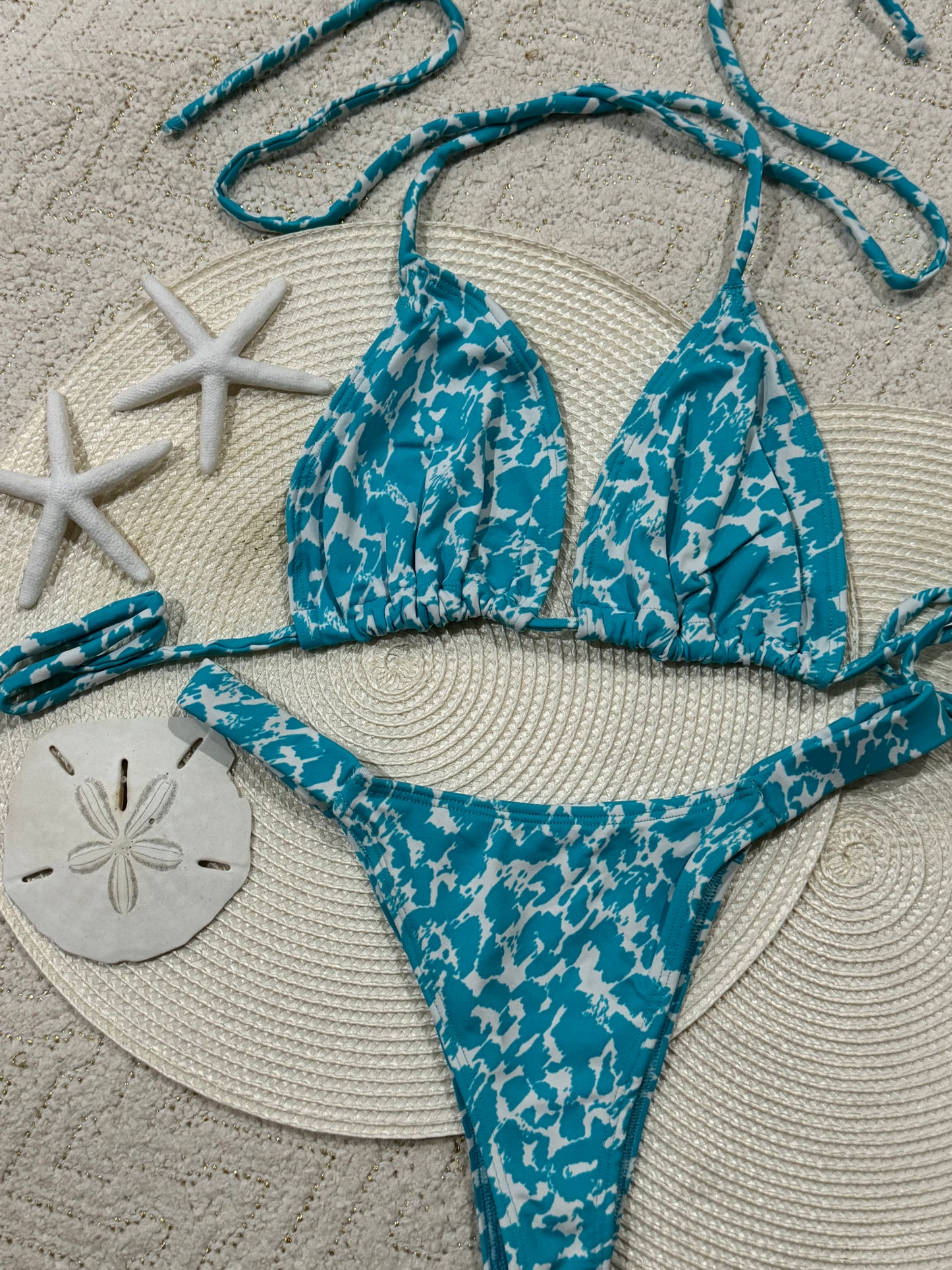 Blue Splash Bikini Set