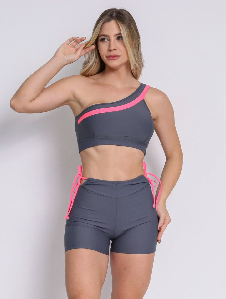 Fluffy Grey and Pink Set