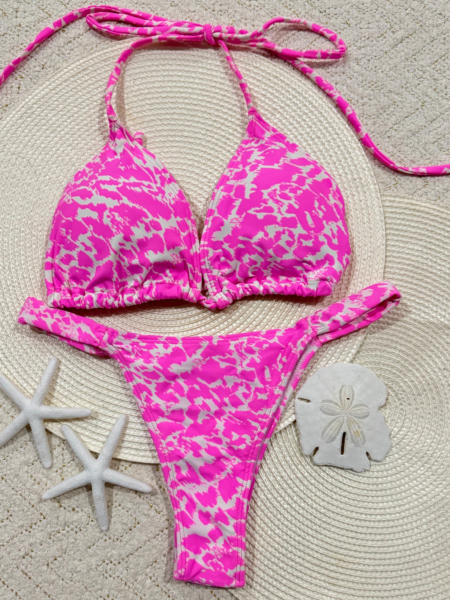 Pink Splash Bikini Set