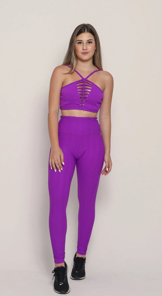 Carla Eletric Textured leggings