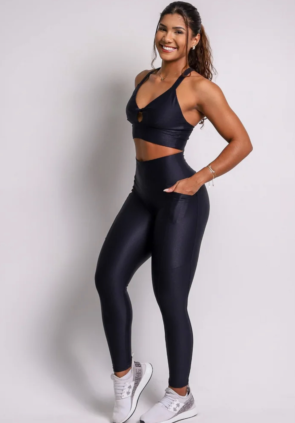 Cindy Black Pocket Leggings