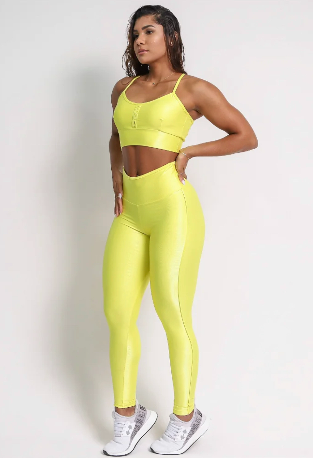 Cindy Cut Yellow Leggings