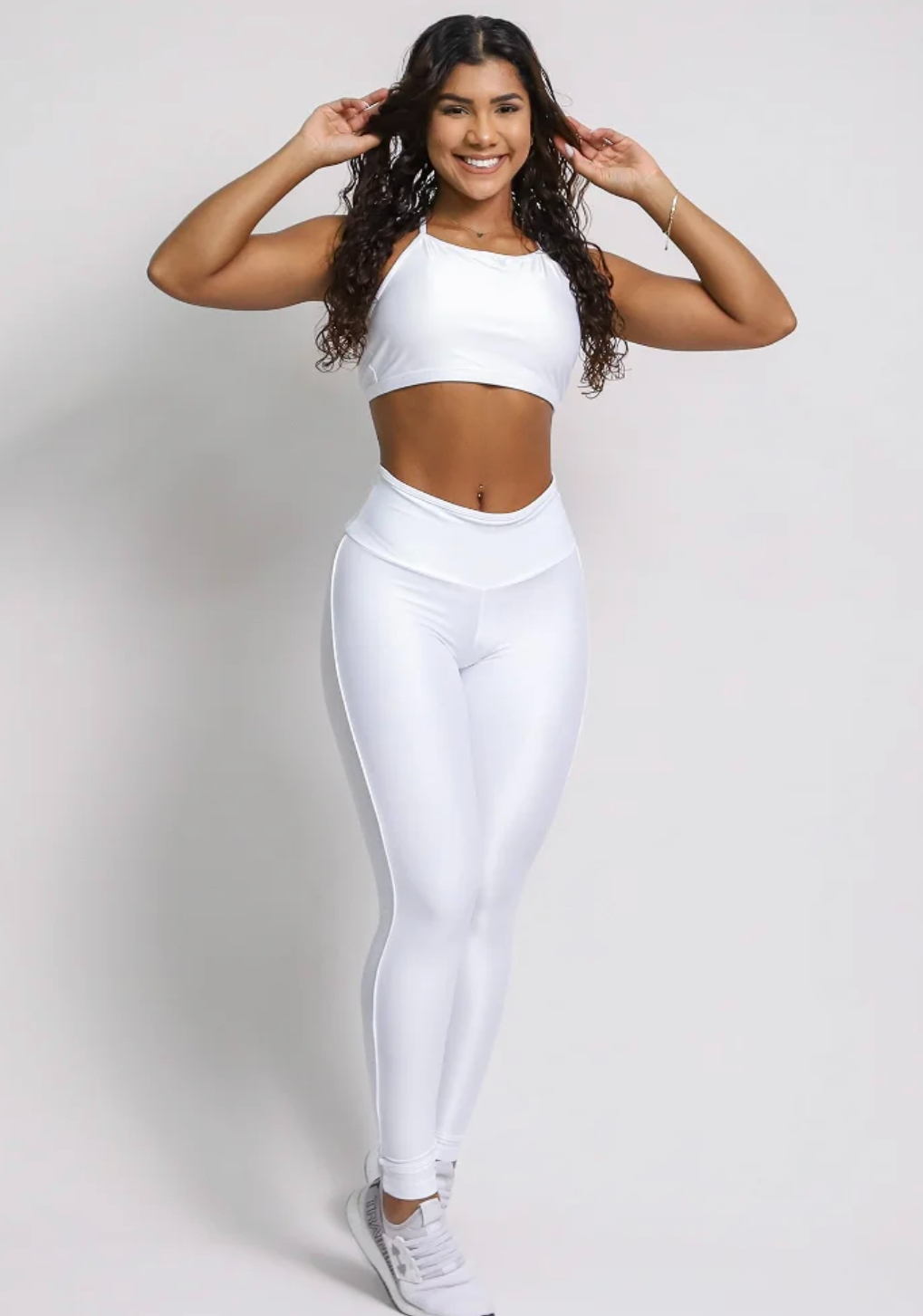 Cindy Cut White leggings