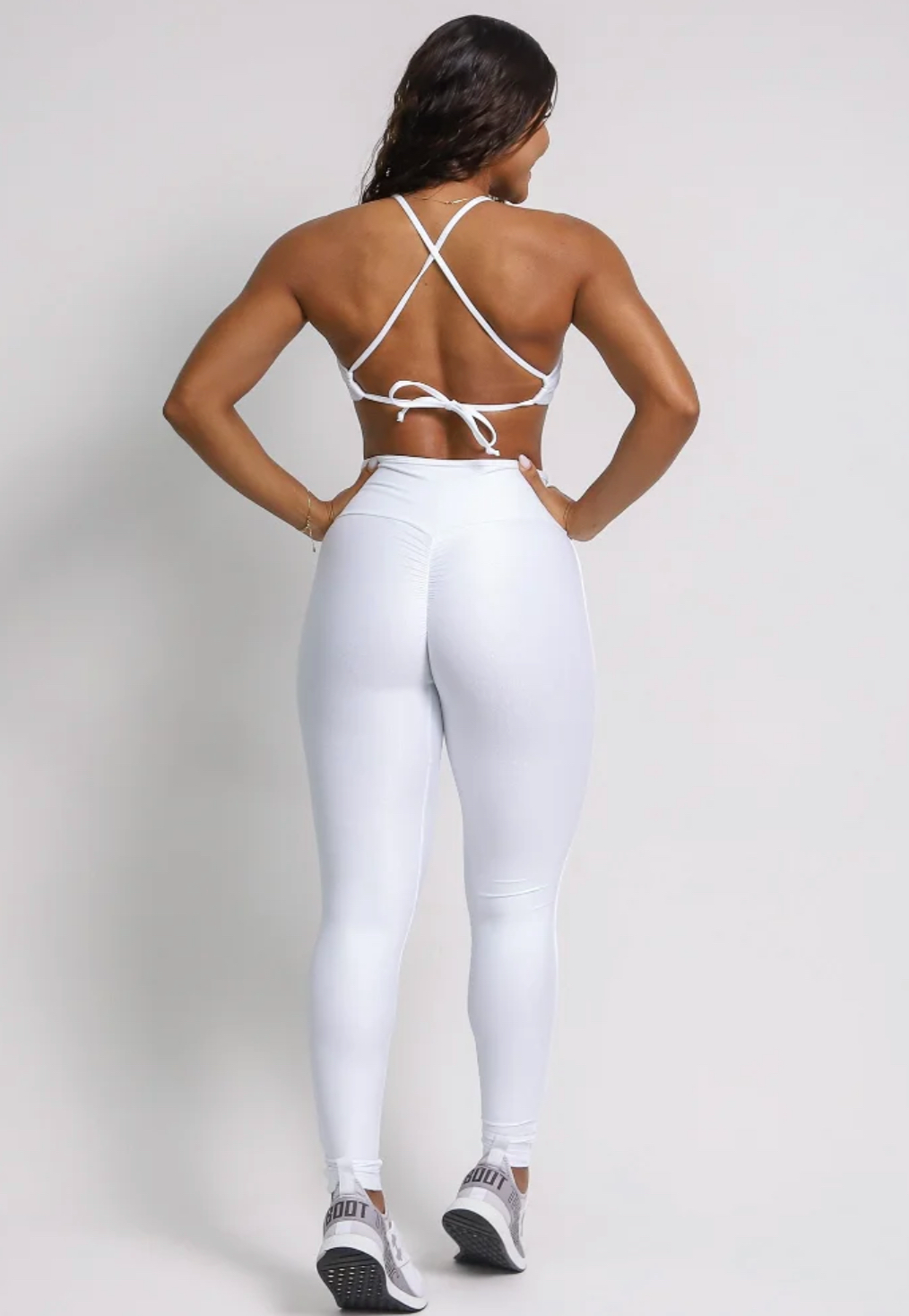 Cindy Cut White leggings