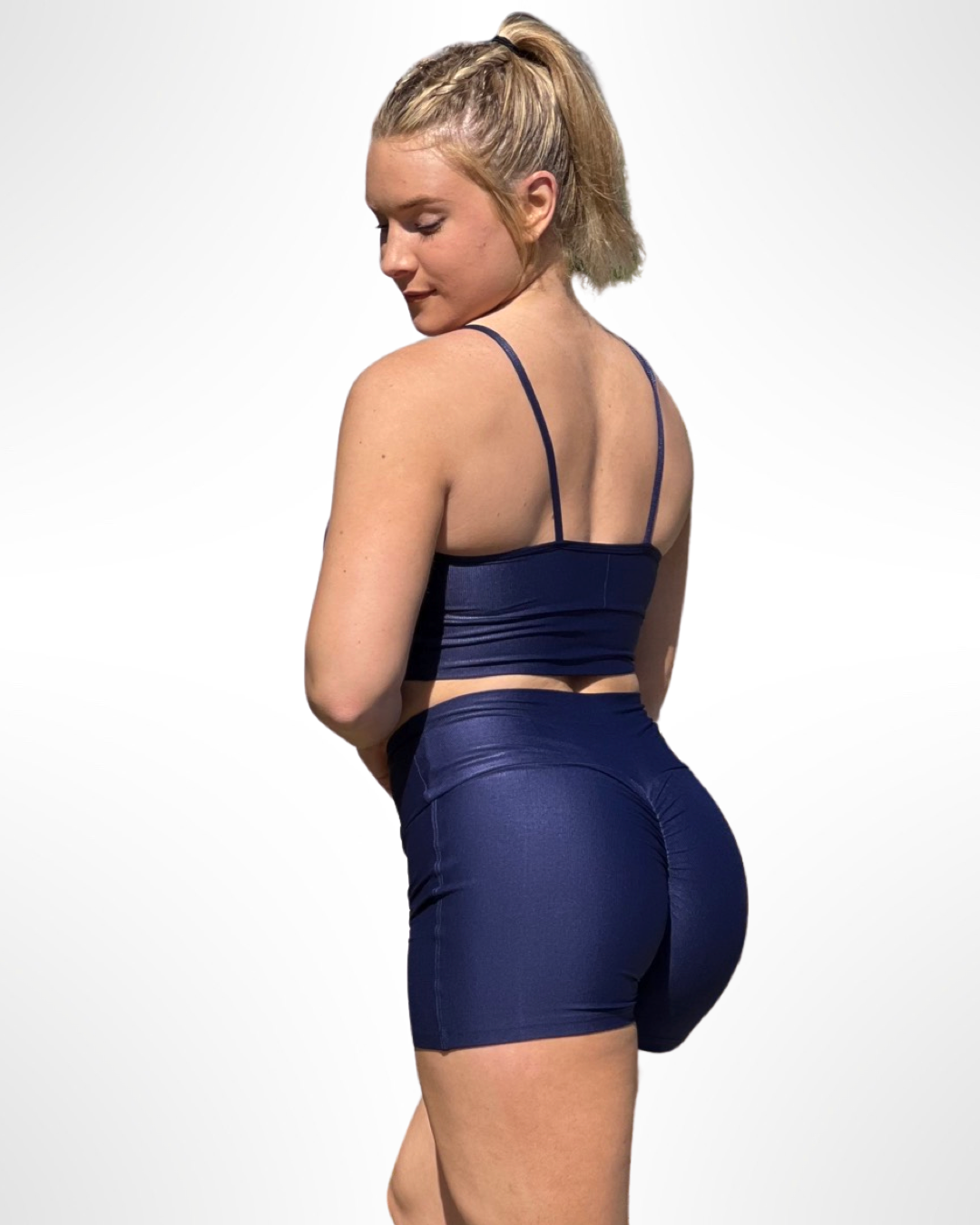 Cindy Navy Biker Shorts