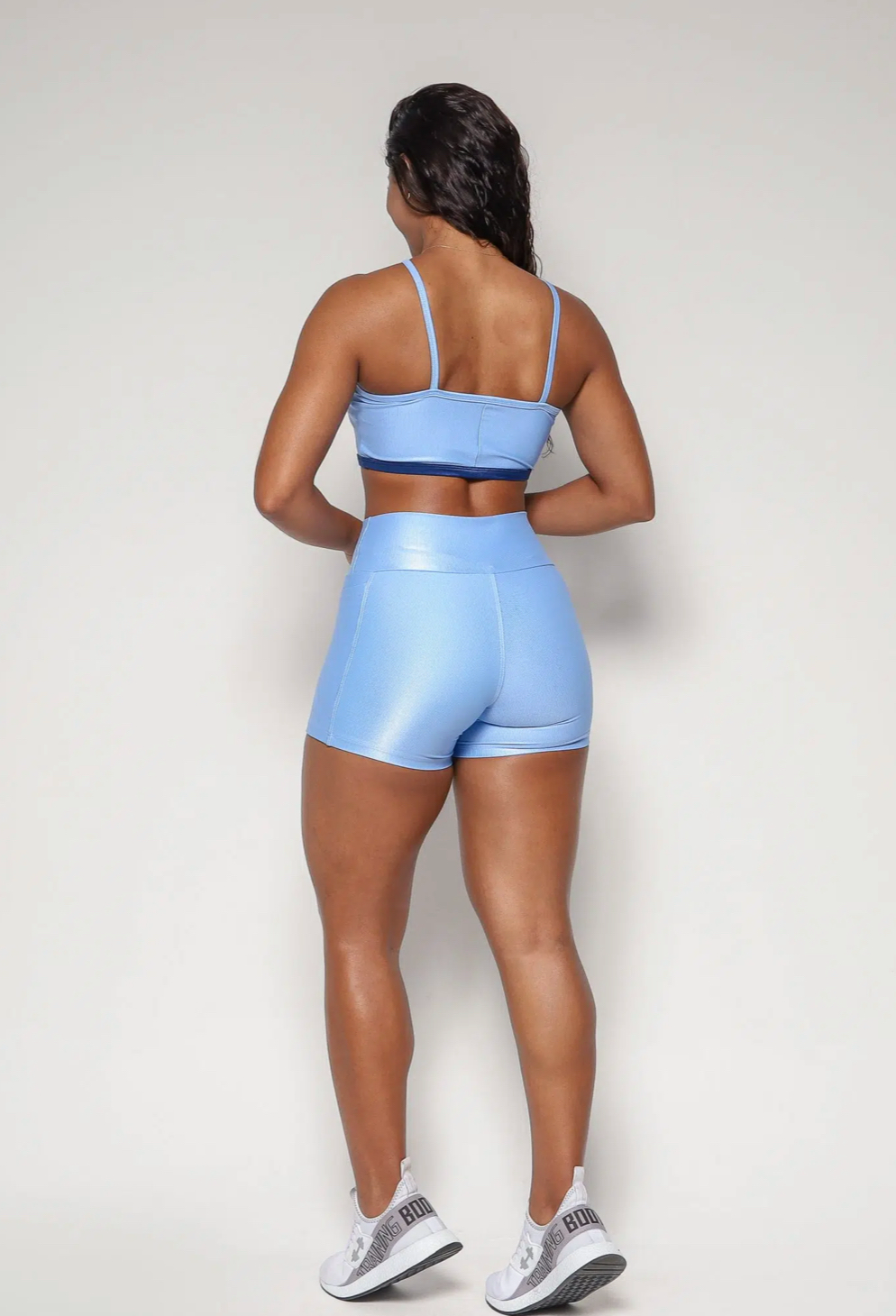 Cindy Pockets Blue Sky Shorts Set