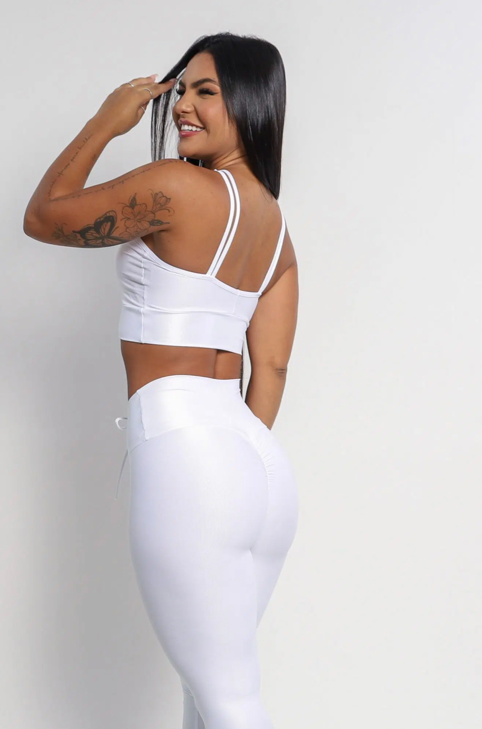 Cindy White Leggings
