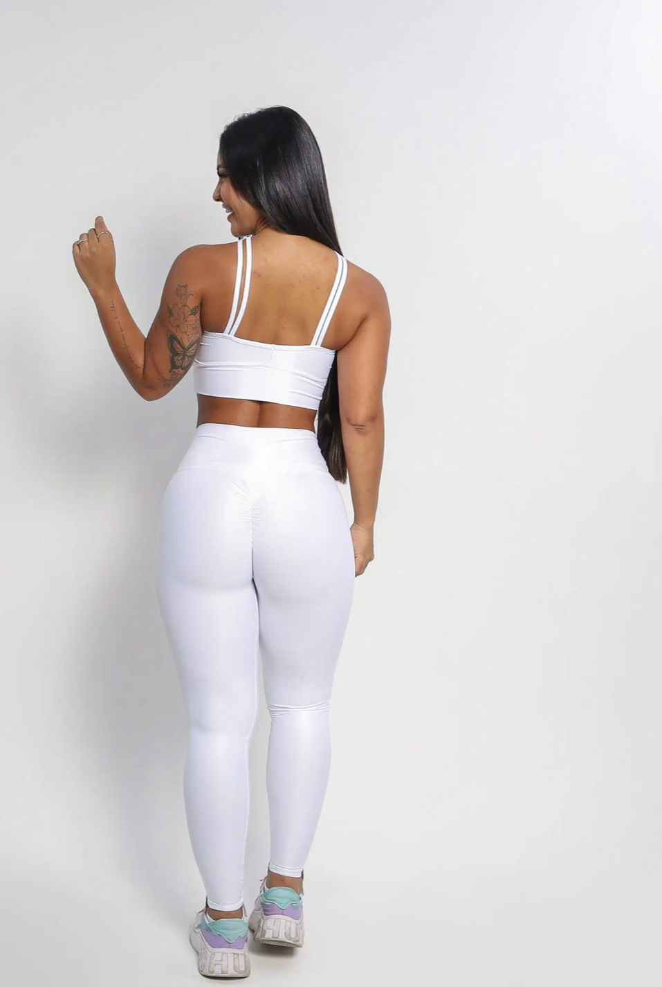 Cindy White Leggings