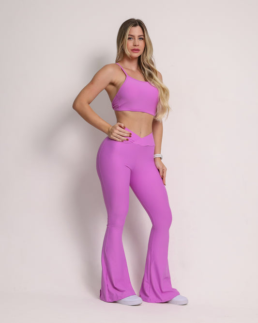 Lavender Flare Leggings