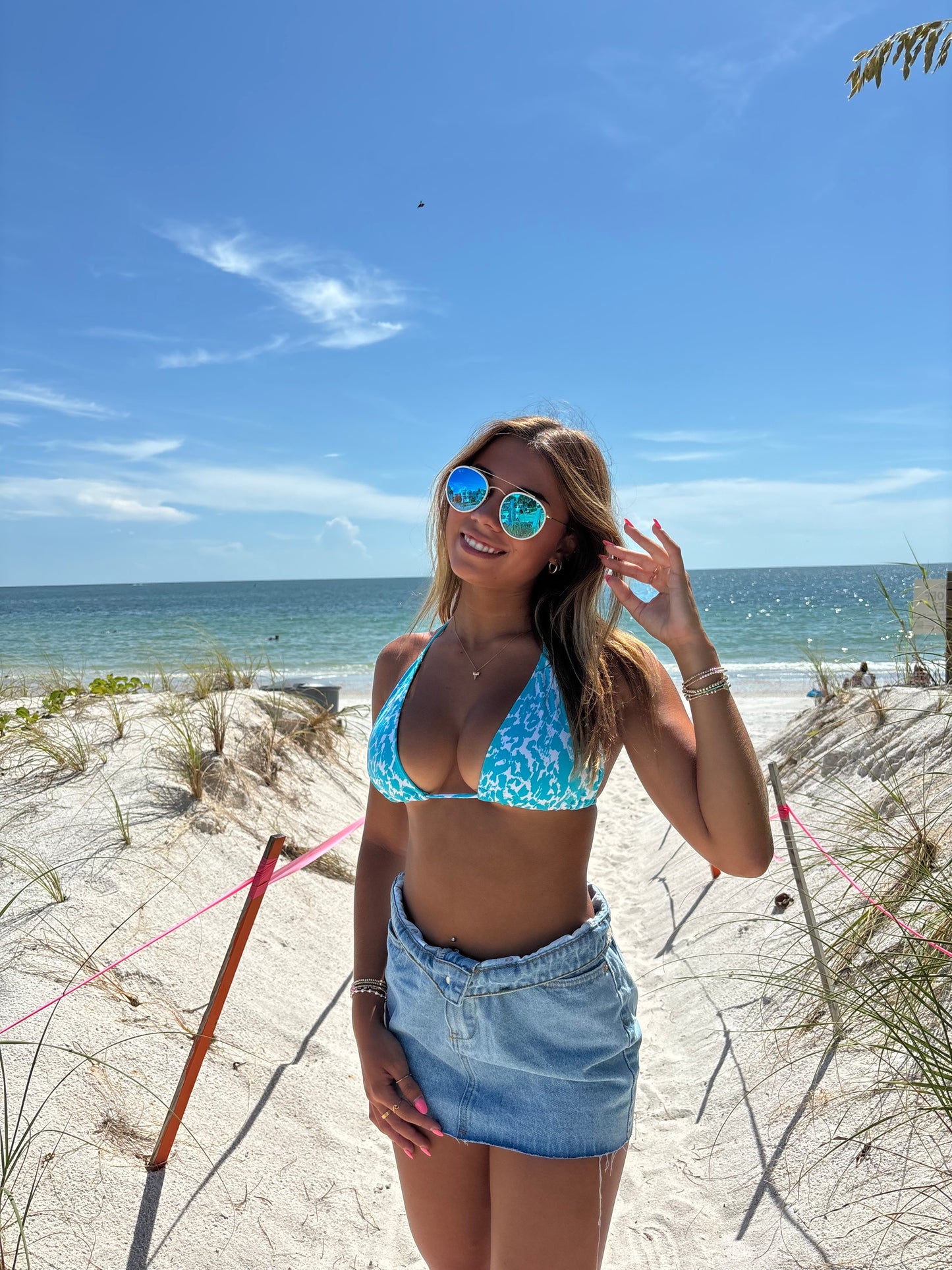 Blue Splash Bikini Set
