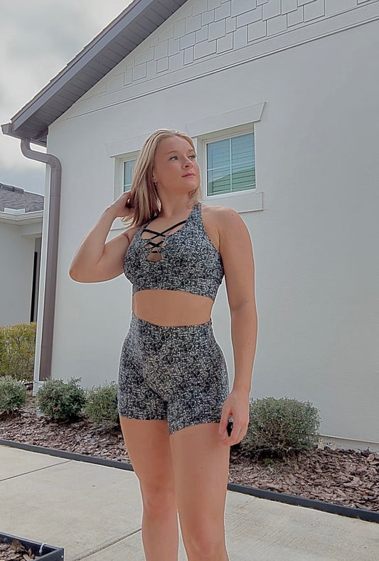 Suzie Black Cross Shorts
