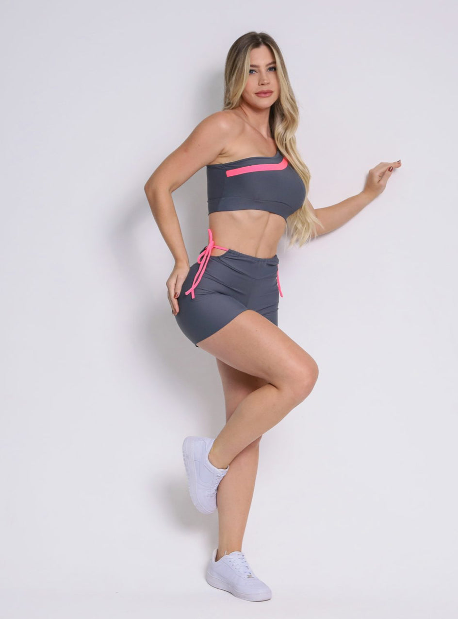 Fluffy Grey and Pink Set