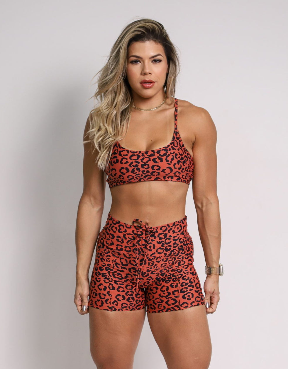 Clarisse Brown Cheetah Shorts