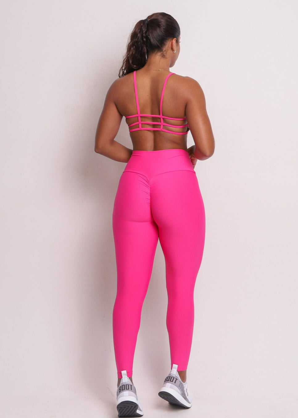 Allison Pink Jubilee Scrunch Leggings