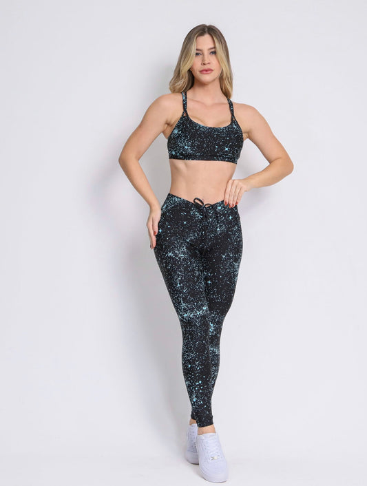 Amanda Mint Scrunch Leggings