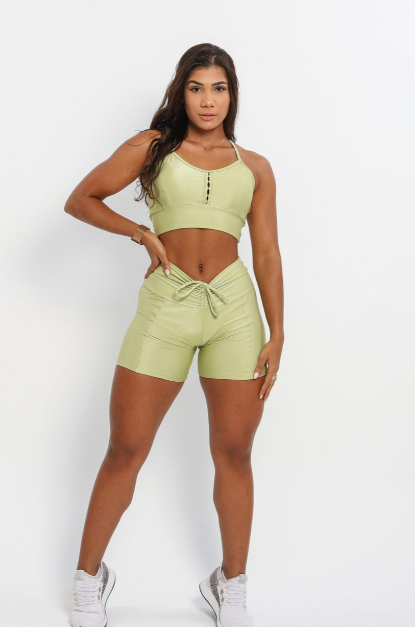 Cindy Pistache Shorts