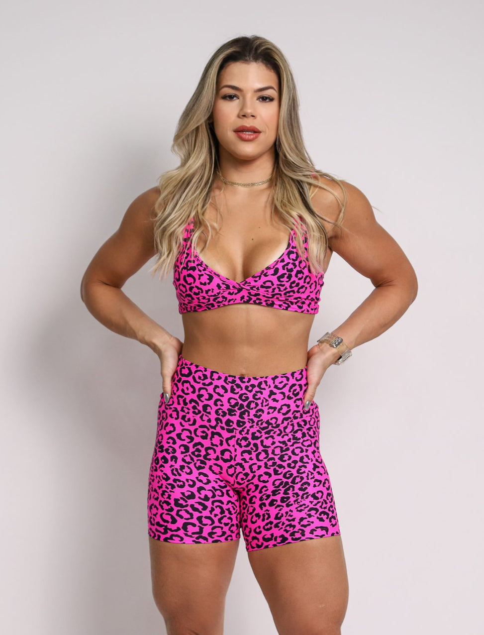 Jasmine Pink Biker Shorts