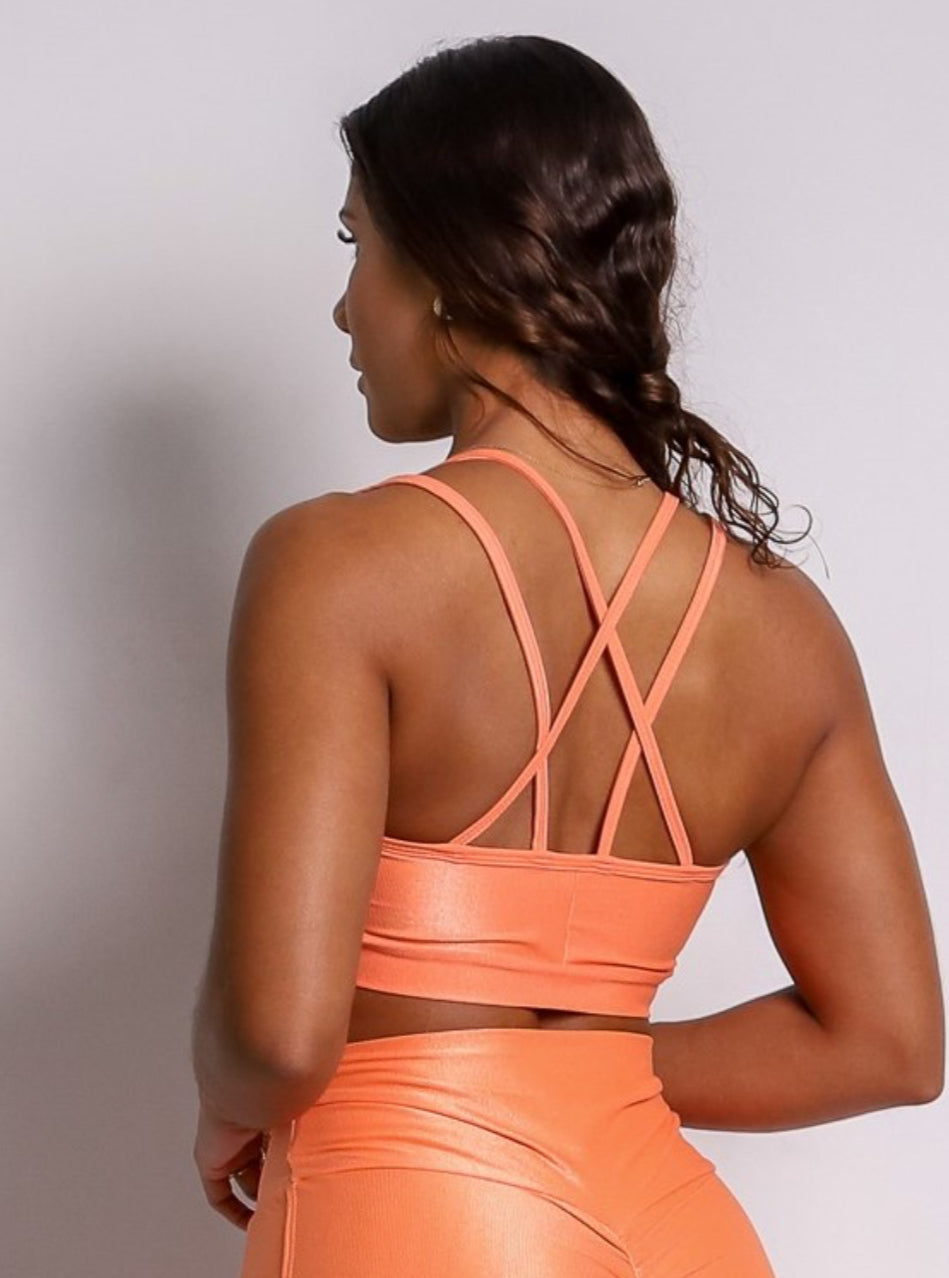 Cindy Vivi Orange Sports Bra
