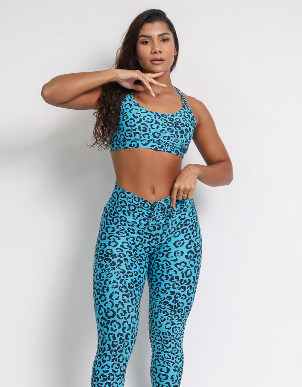 Andressa Petroleum Cheetah Scrunch Leggings