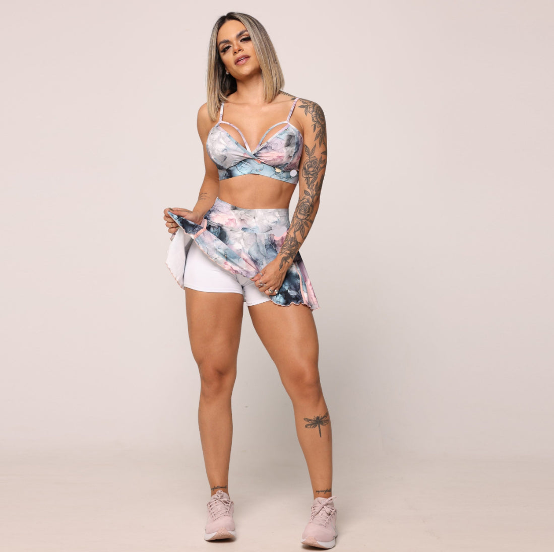 Marble Pink Skort