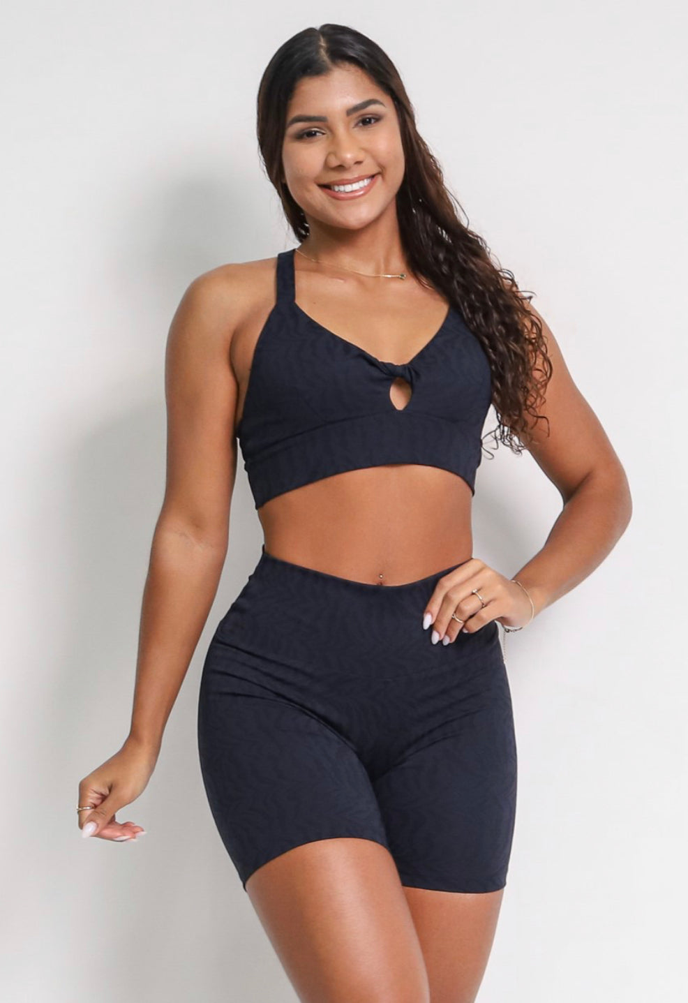 Tiger Black Sports Bra
