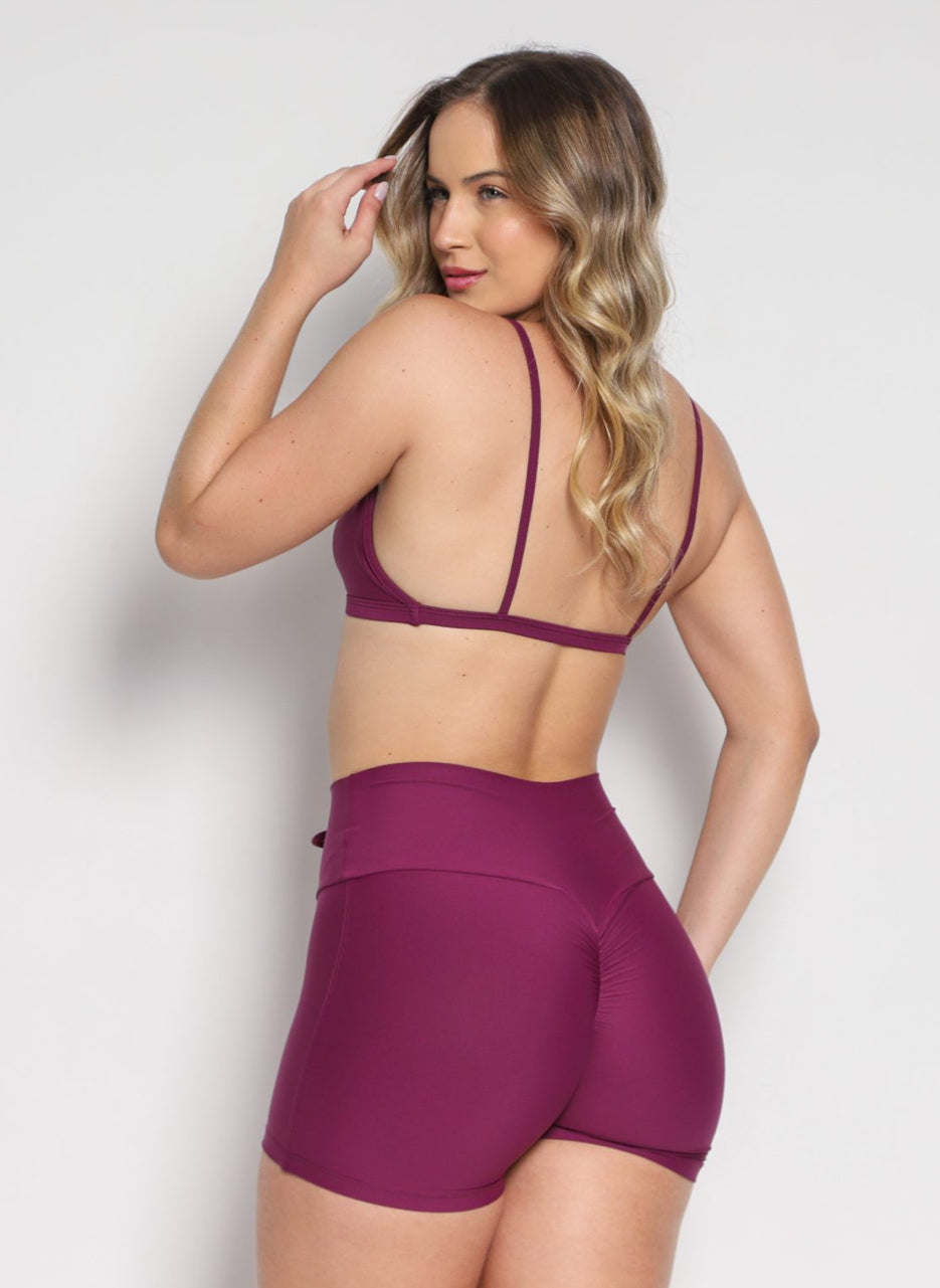 Fabi Wine Shorts