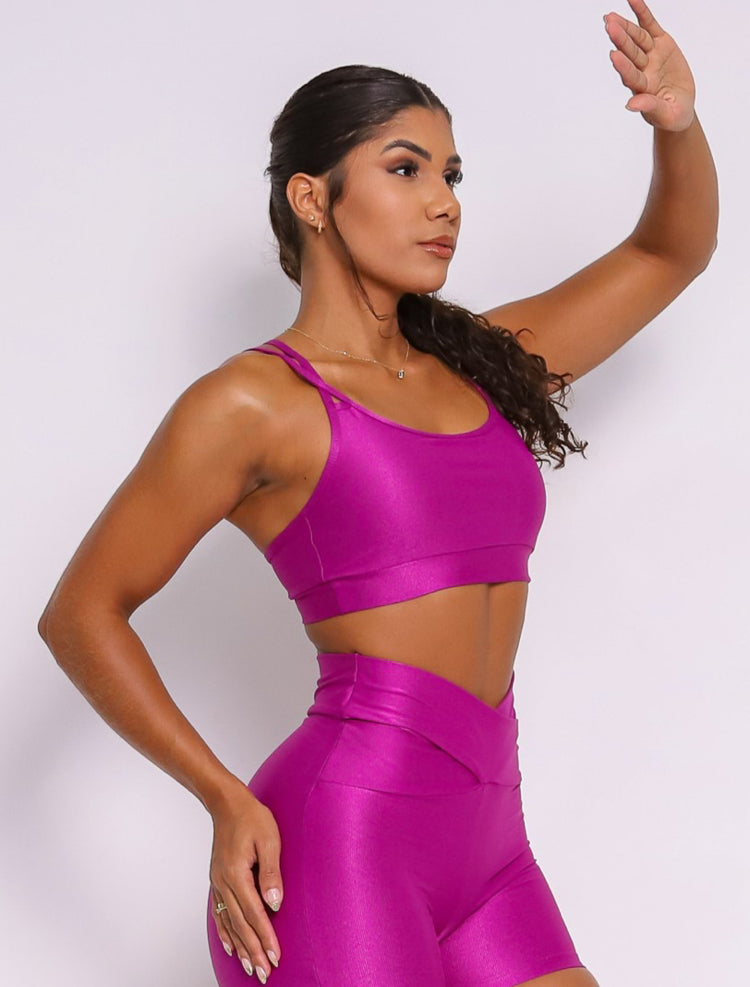 Cindy Lu Grape Sports Bra