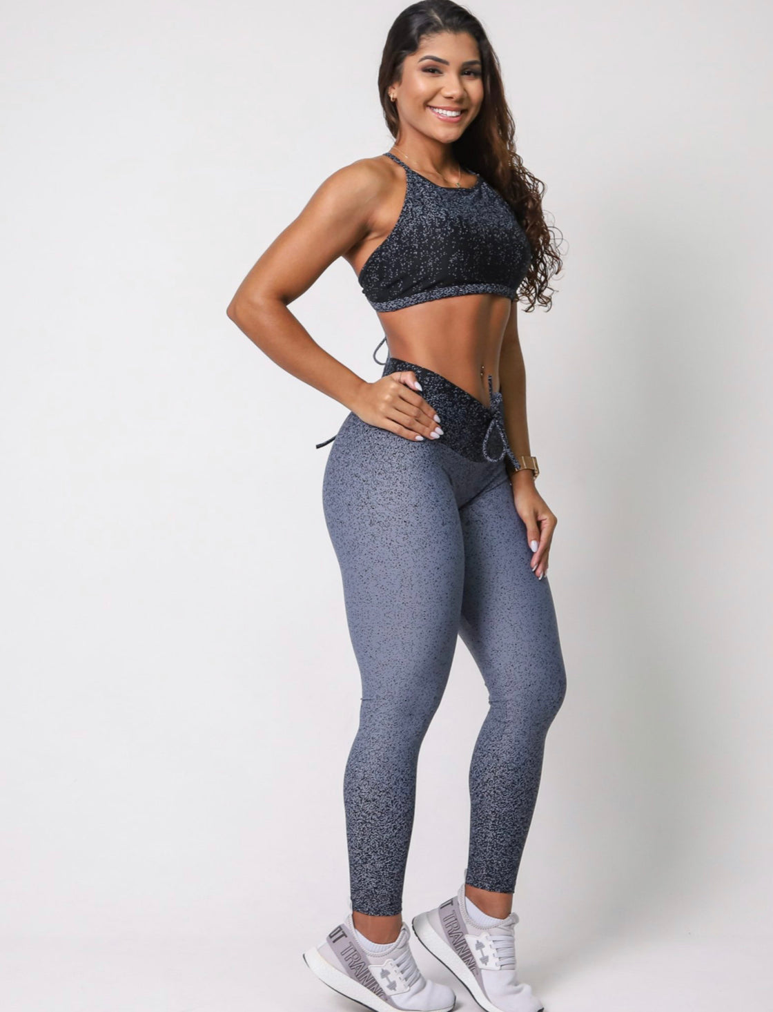 Rafaela Grey Scrunch Leggings