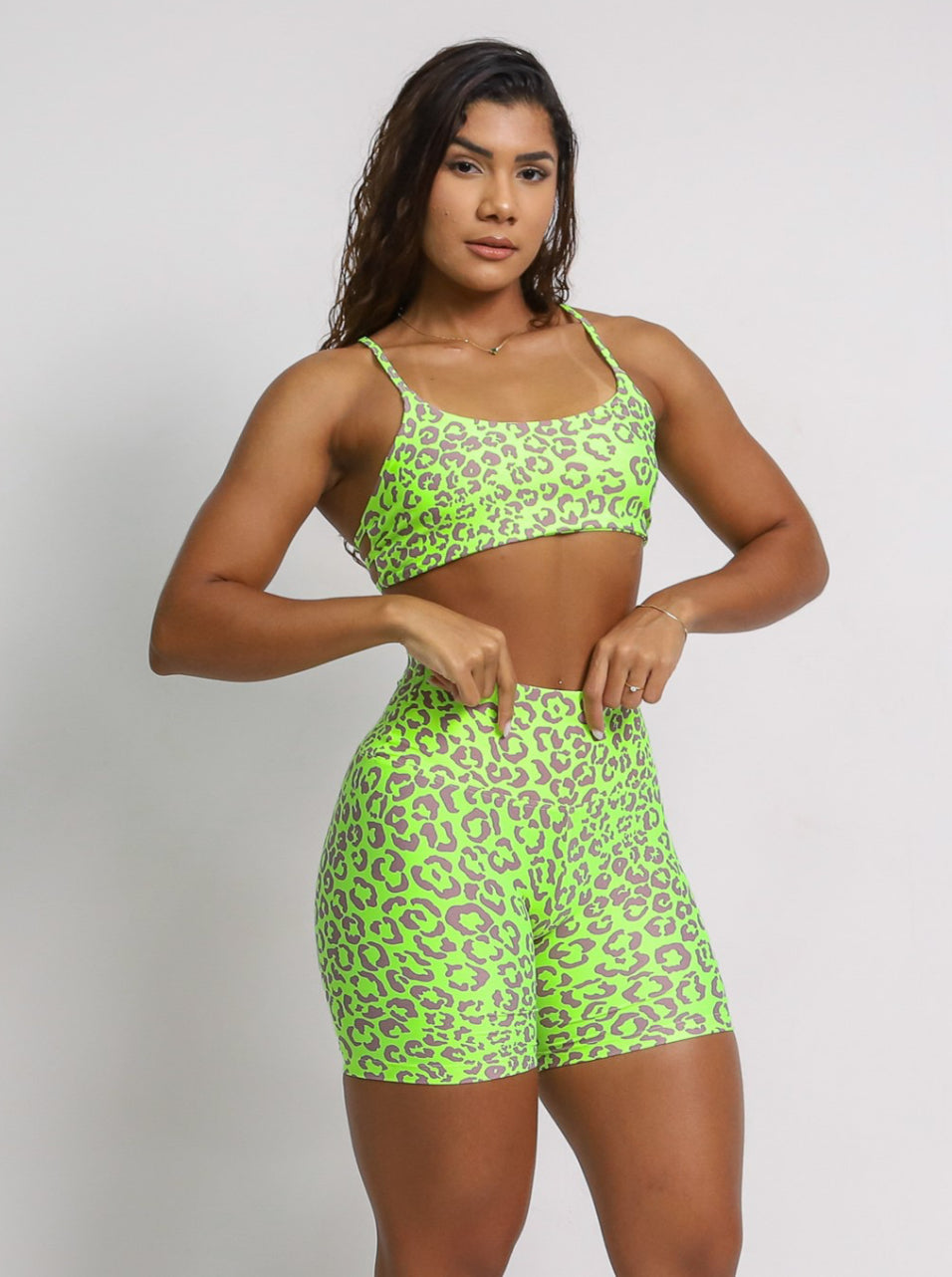 Jasmine Neon Biker Shorts