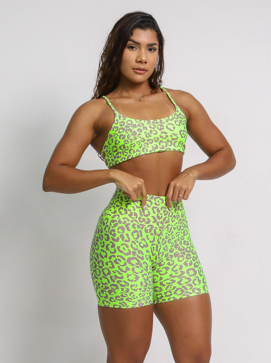 Jasmine Neon Biker Shorts