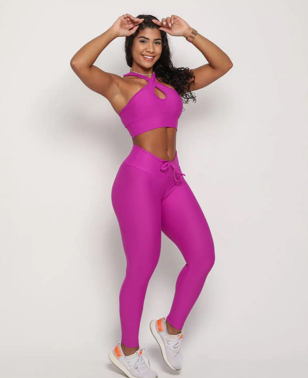 Allison Fuchsia Scrunch Leggings