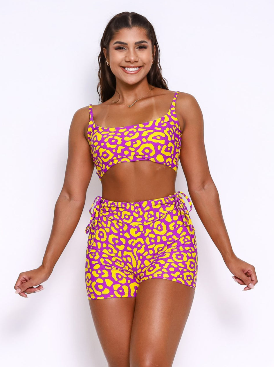 Penelope Fit Cheetah Short Set