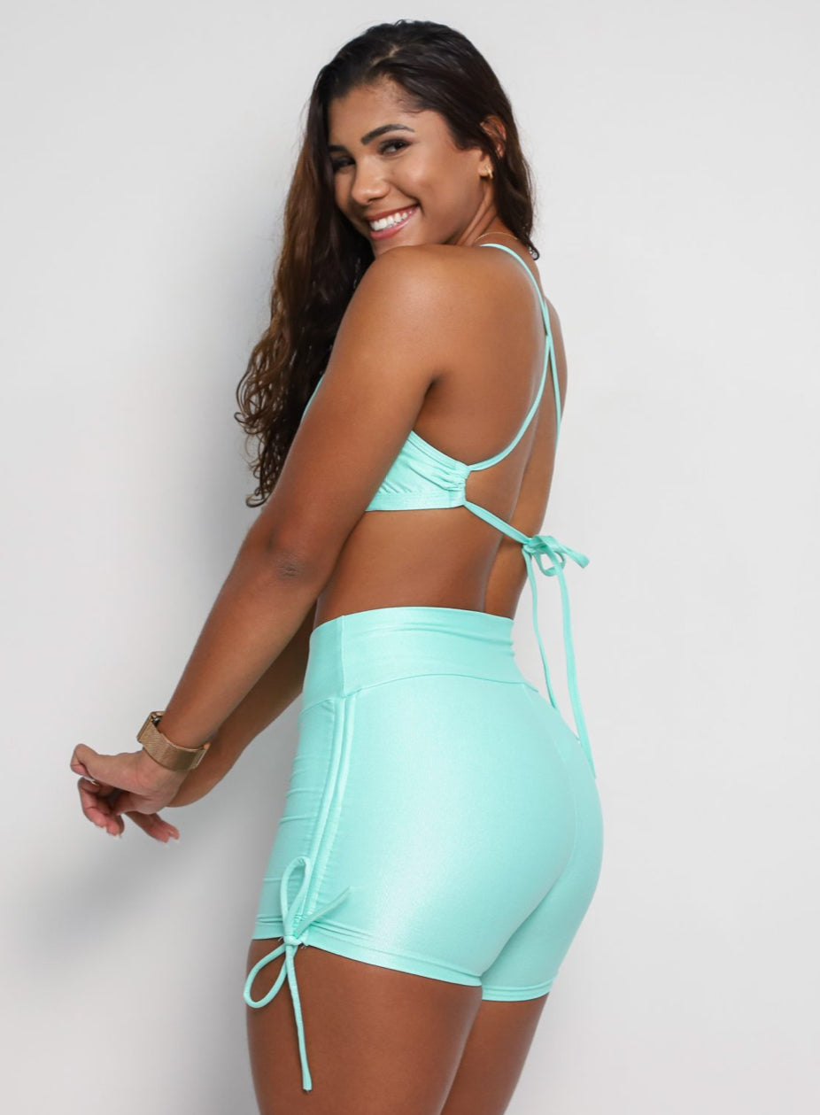 Cindy Acqua Cross Shorts