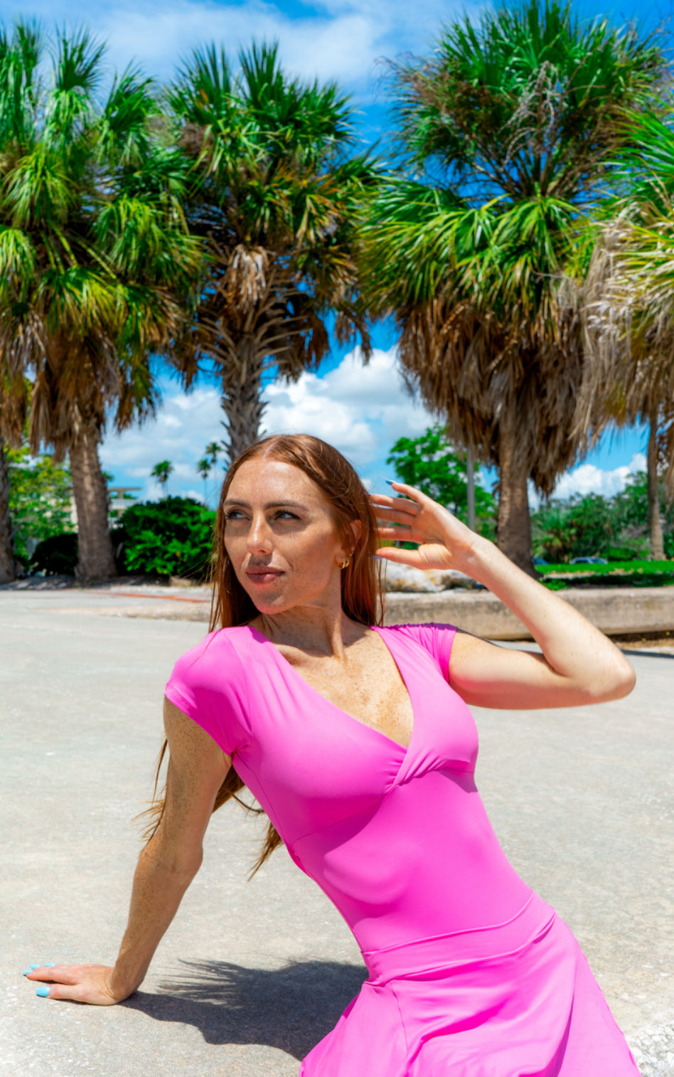 Pink Sleeve Dress