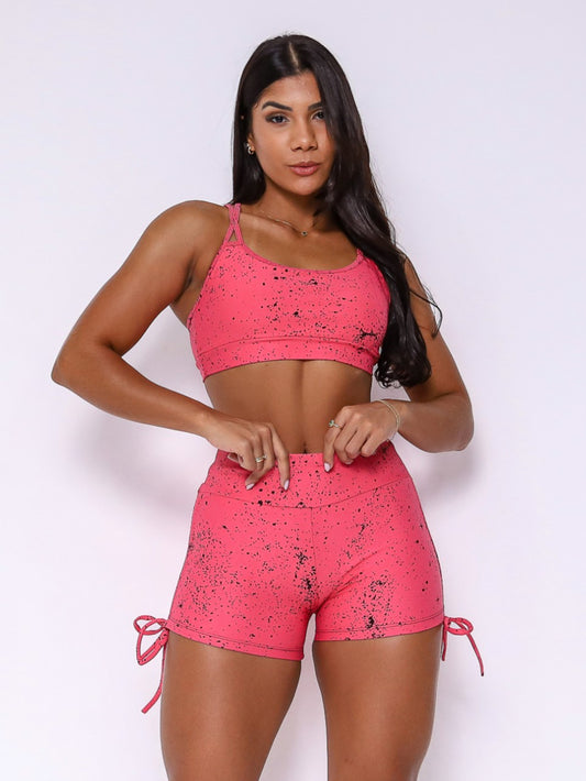 Coral Bubbles Cross Short Set