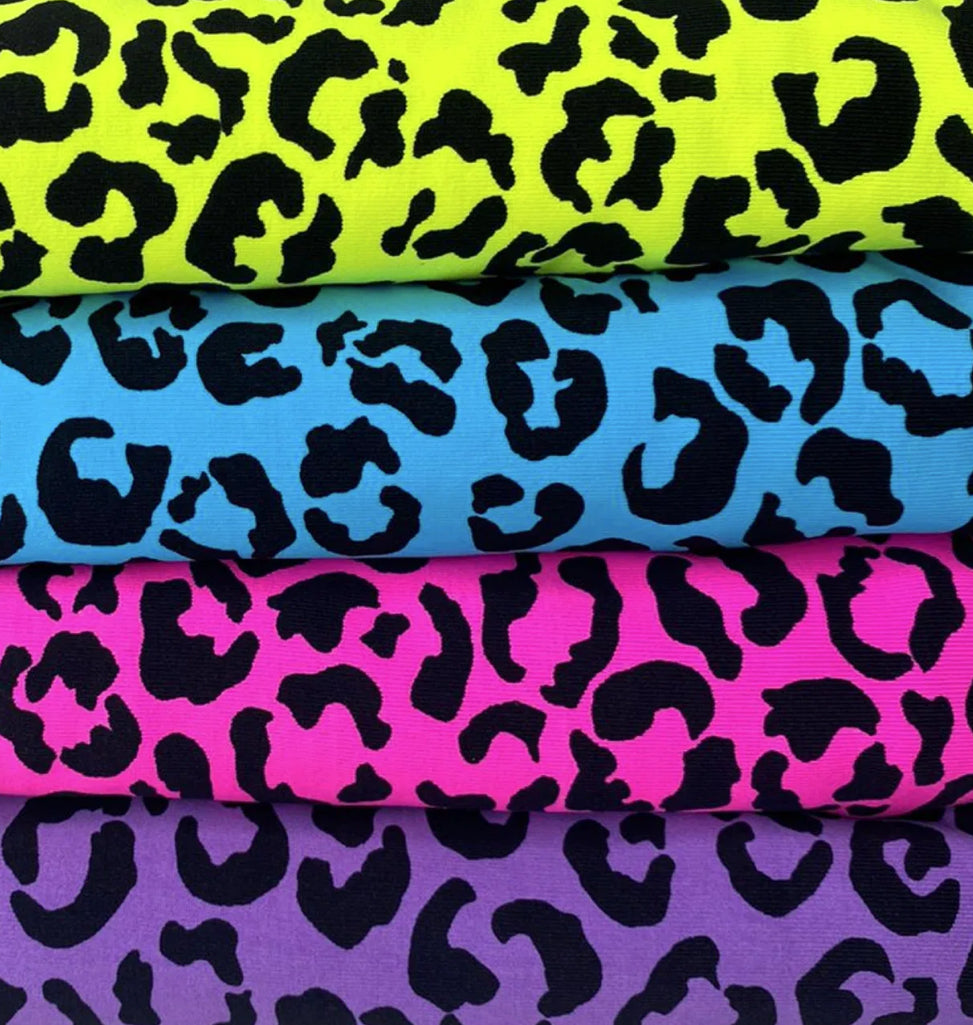Blue Cheetah Pockets Shorts