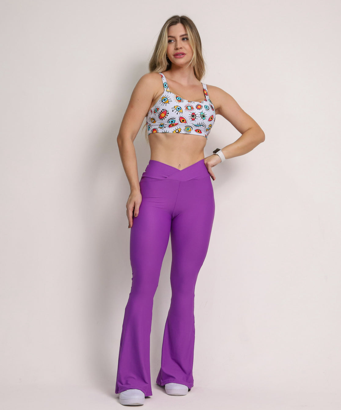 Purple Flare Leggings