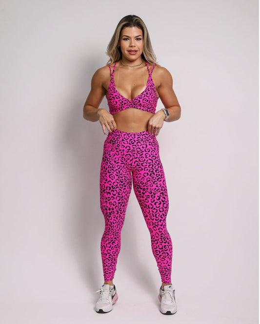 Andressa Pink Cheetah Leggings