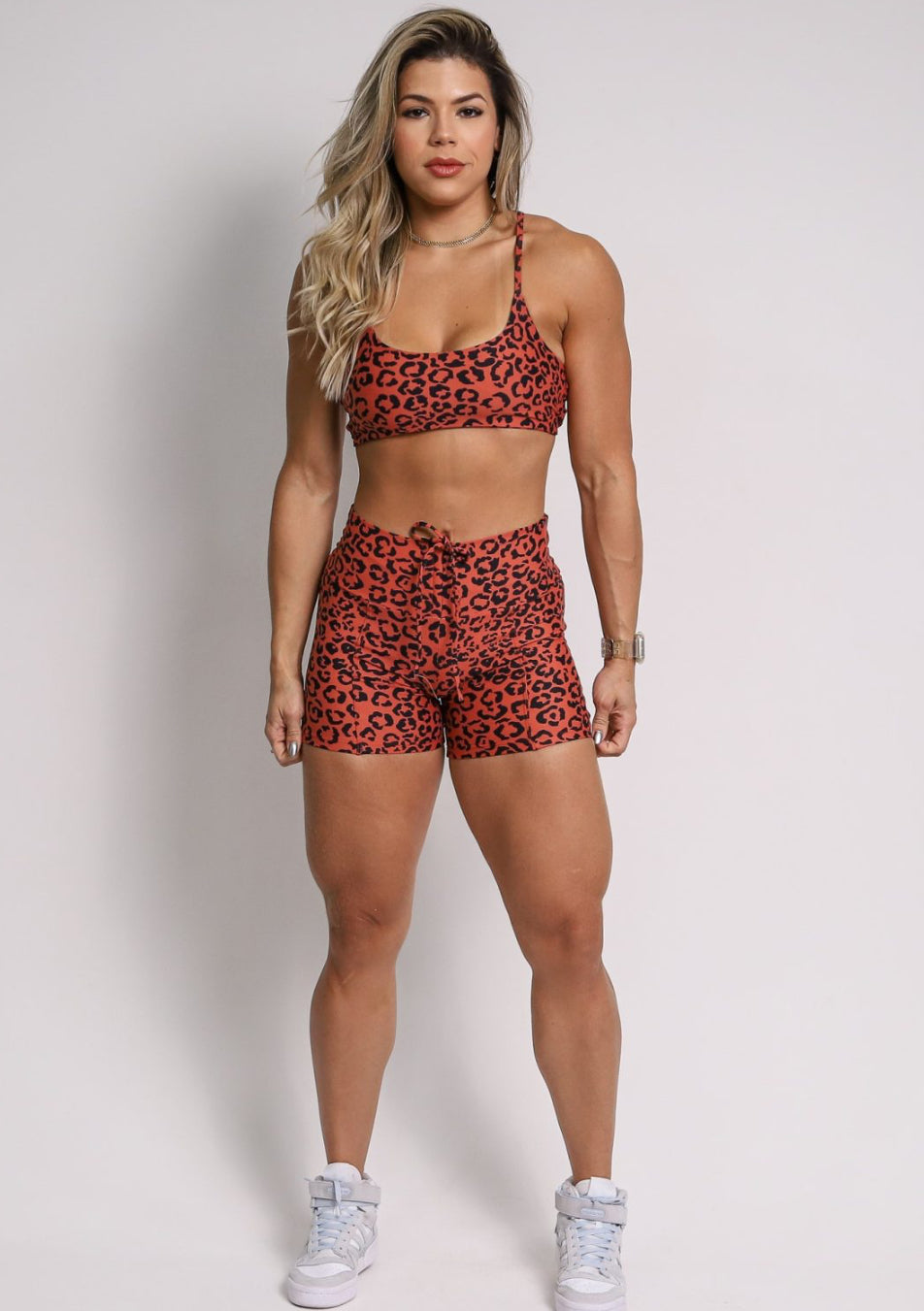Clarisse Brown Cheetah Shorts