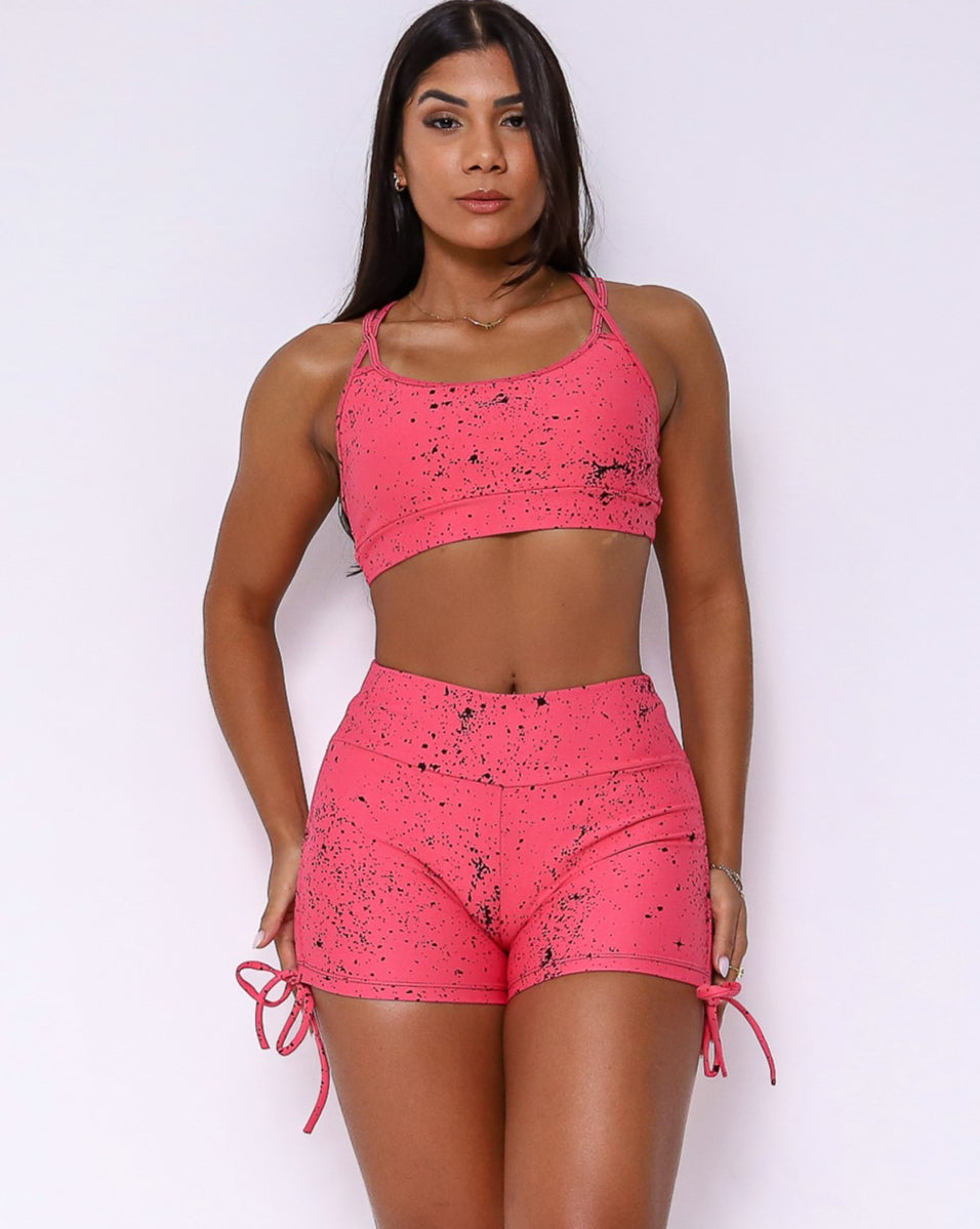 Coral Bubbles Cross Short Set