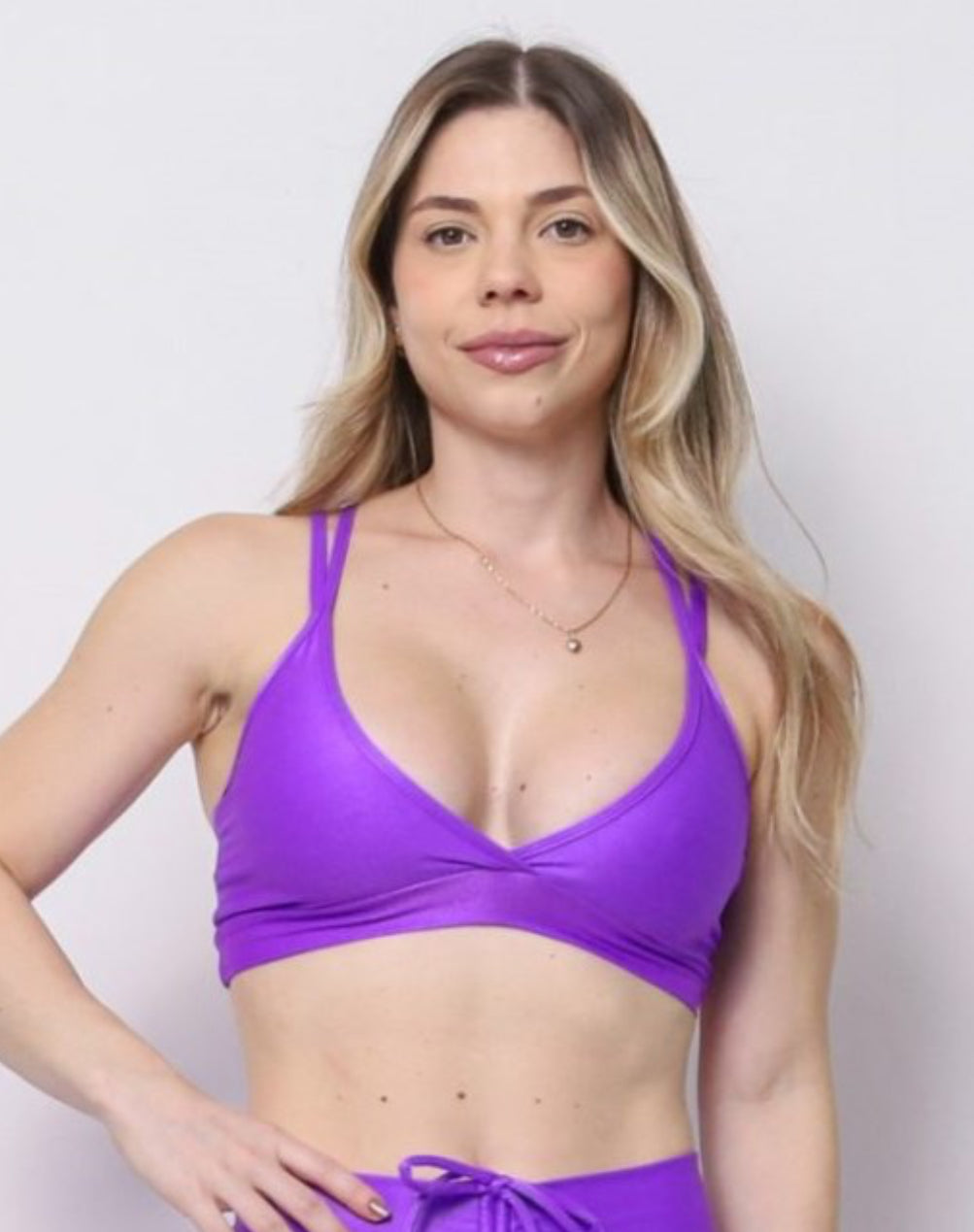 Cindy Vivi Purple Sports Bra