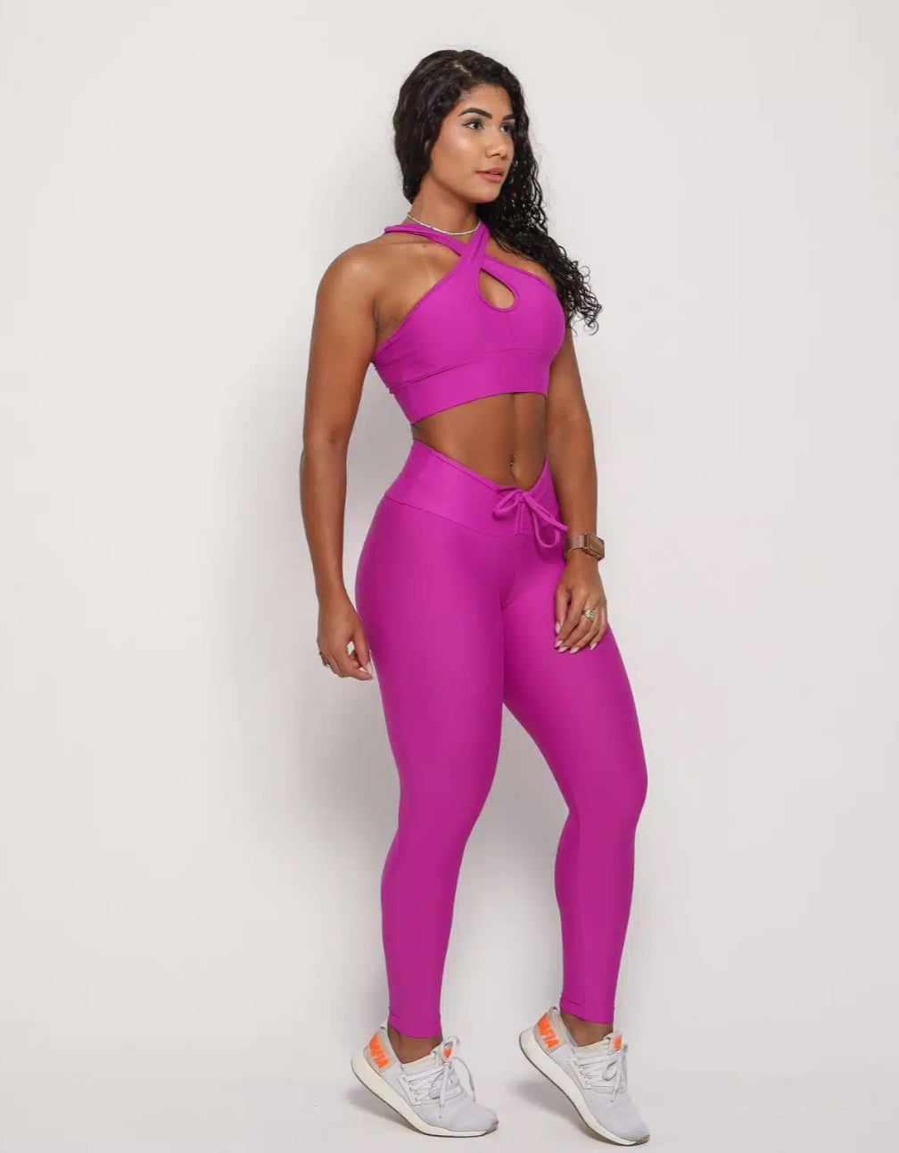 Allison Fuchsia Scrunch Leggings
