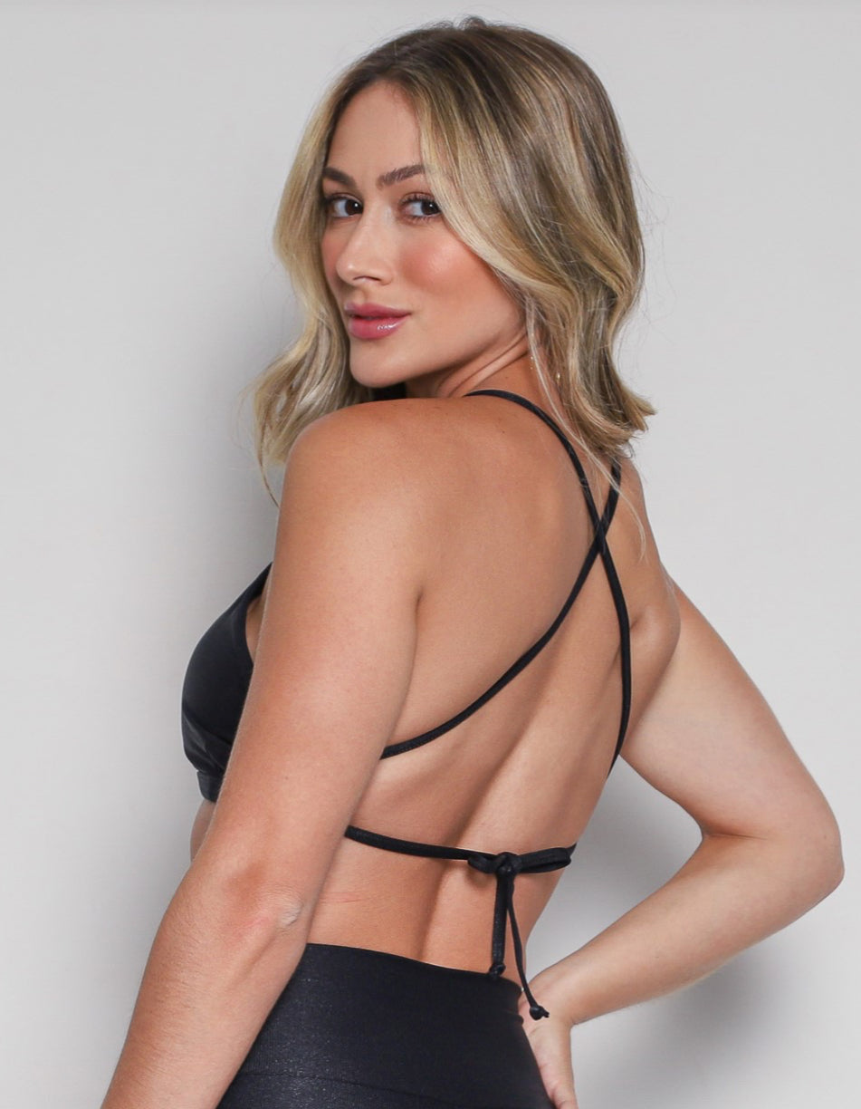 Cindy Paula Black Sports Bra