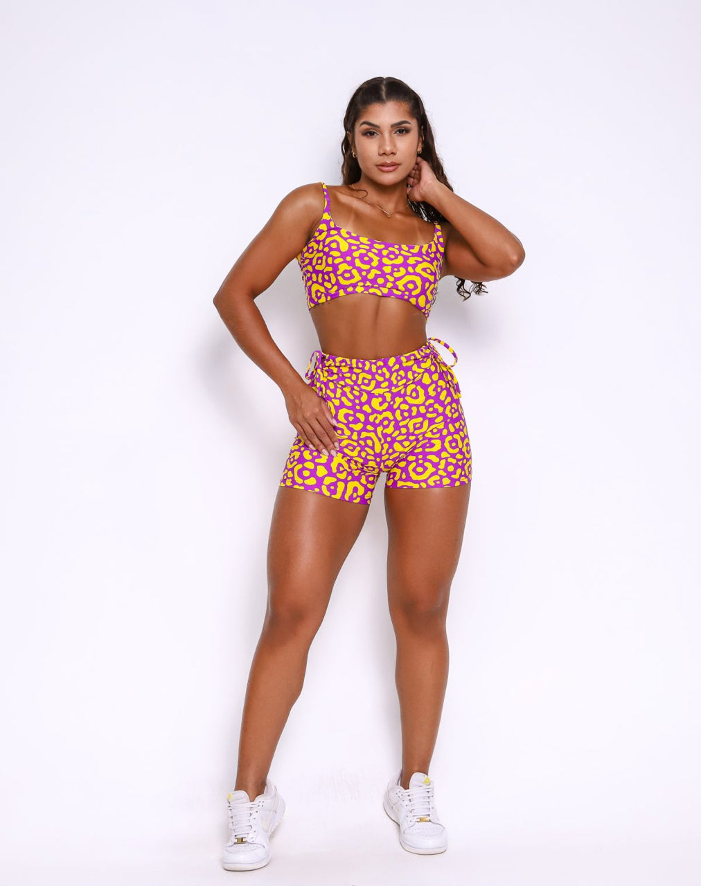 Penelope Fit Cheetah Short Set