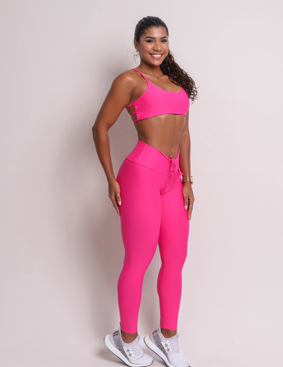 Allison Pink Jubilee Scrunch Leggings
