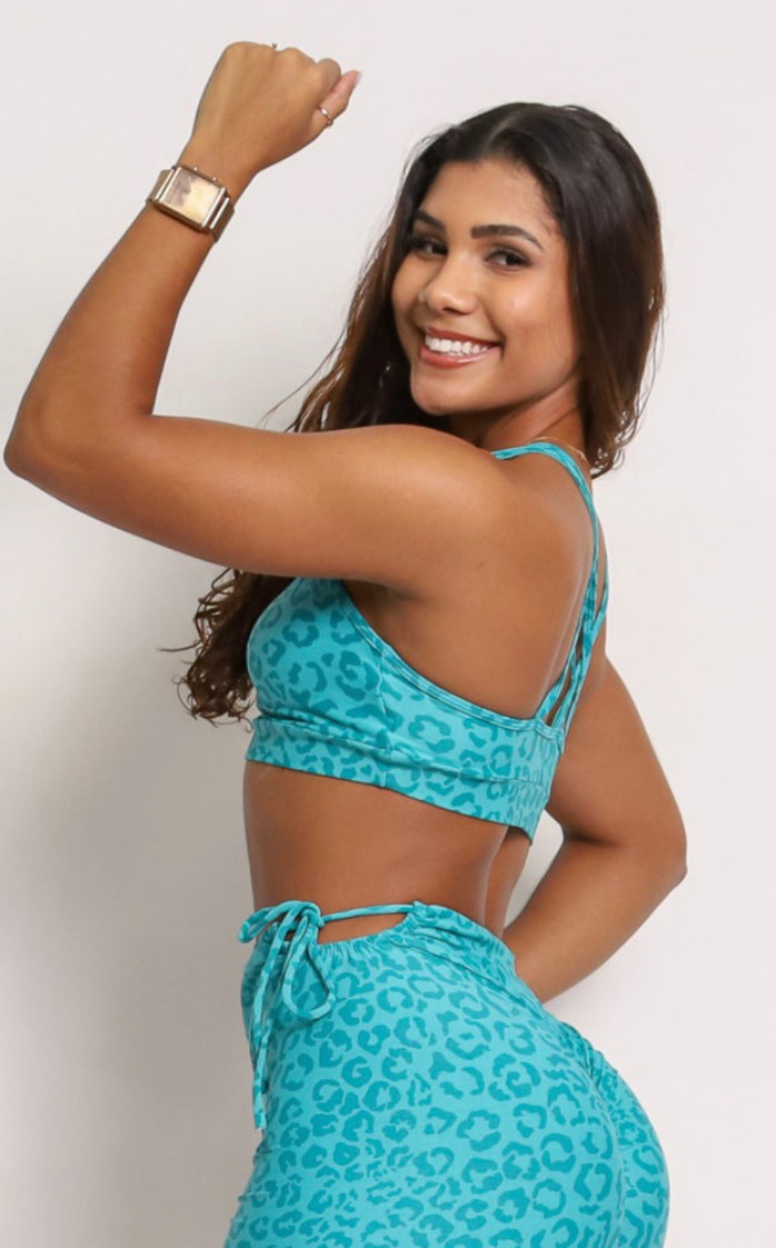 Lu Acqua Cheetah Sports Bra